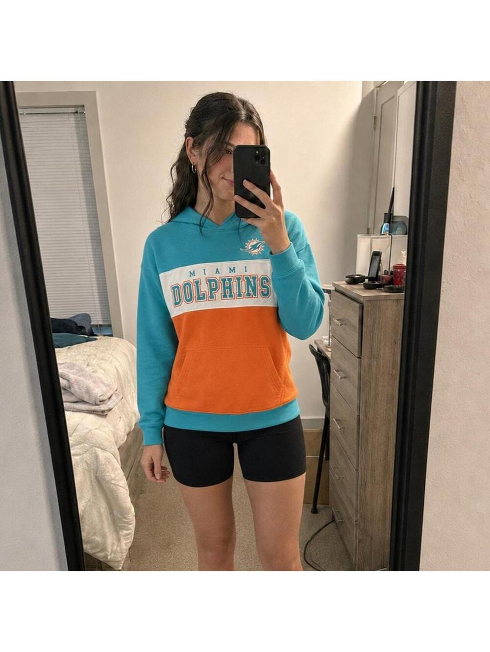 NFL Women's Orange and Multi Hoody
